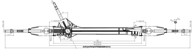 4R0L2686 CHEVROLET cremallera de dirección asistida 52139594 - Repuestos De Motos Panama