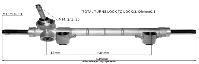 4R0L2799 FIAT cremallera de dirección asistida 52044921 52044919 520449190 - Venta De Repuestos Para Motos Panama
