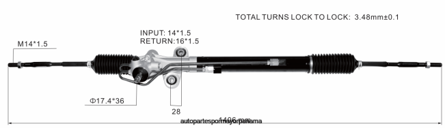 4R0L2526 HONDA Cremallera de dirección asistida 53601-tk8-a01 - Repuestos De Motos Panama