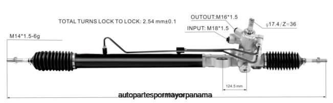 4R0L2532 HONDA cremallera de dirección asistida 53601-ta0-003 - Mayorista Repuestos De Motos