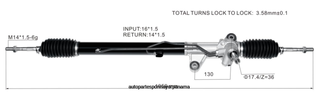 4R0L2536 HONDA Cremallera de dirección asistida 53601-s04-e82 - Repuestos De Motos Panama