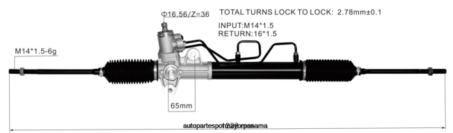 4R0L2735 HYUNDAI/KIA cremallera de dirección asistida 57700-22601 57700-2f100 577002f650 577002f101 57710-2f000 - Piezas De Automóviles Online