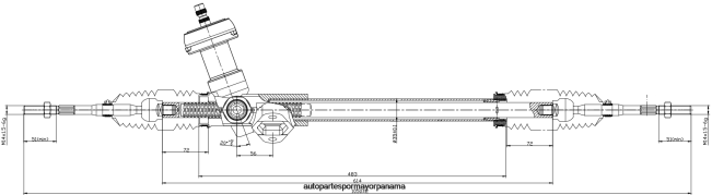 4R0L2763 HYUNDAI/KIA cremallera de dirección asistida gz811a6201 - Repuestos De Autos Panama