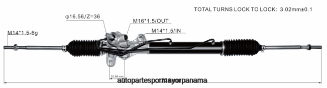 4R0L2766 HYUNDAI/KIA cremallera de dirección asistida 57700-1c100 57700-1c080 - Repuestos De Motos Panama