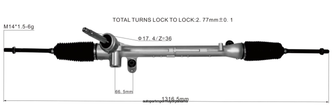 4R0L2631 MAZDA cremallera de dirección asistida kd31-32-110 - Repuestos Motos Panama Zona Libre
