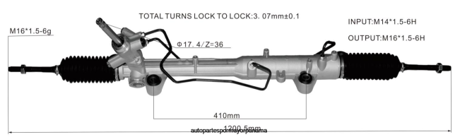 4R0L2634 MAZDA cremallera de dirección asistida td11-32-110h td11-32-110j td11-32-110k 262057 - Autopartes Panama
