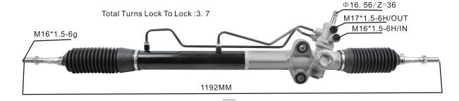 4R0L2544 MITSUBISHI Cremallera de dirección asistida mr374892 mr554233 - Autopartes Panama