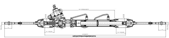 4R0L2581 NISSAN cremallera de dirección asistida 49200-44u05 - Repuestos Motos Panama Zona Libre