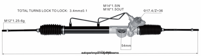 4R0L2595 NISSAN cremallera de dirección asistida 49001-wd001 - Piezas De Automóviles Online