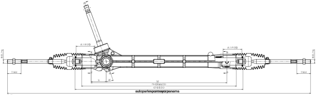 4R0L2847 GEELY cremallera de dirección asistida p8891751926 - Venta De Repuestos De Motos En Panama