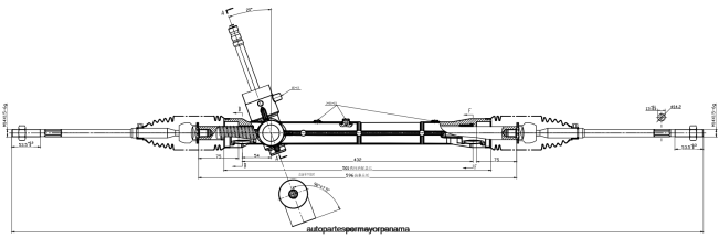 4R0L2848 GEELY cremallera de dirección asistida 40360-30400 - Distribuidores De Repuestos De Motos En Panama