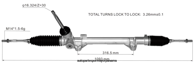 4R0L2806 RENAULT Cremallera de dirección asistida 48001-8099r 480011626r - Repuestos De Motos Panama