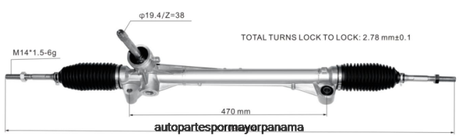 4R0L2833 ROEWE cremallera de dirección asistida 23863012 - Repuestos De Autos Panama