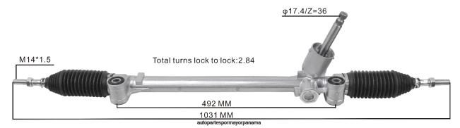 4R0L2620 SUZUKI cremallera de dirección asistida 48580-71l13 - Distribuidora De Repuestos Para Motos Panama