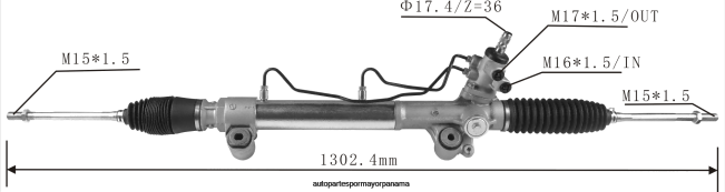 4R0L2433 TOYOTA cremallera de dirección asistida 44200-0k040 44200-0k230 44200-0k390 44200-0k890 - Repuestos De Autos Panama