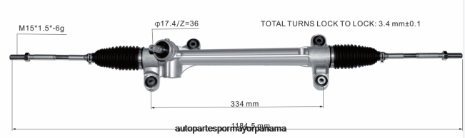 4R0L2436 TOYOTA cremallera de dirección asistida 45510-68060 - Repuestos De Motos Panama