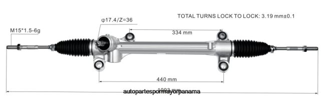 4R0L2440 TOYOTA Cremallera de dirección asistida 45510-02730 45510-02630 - Distribuidora De Repuestos Para Motos Panama