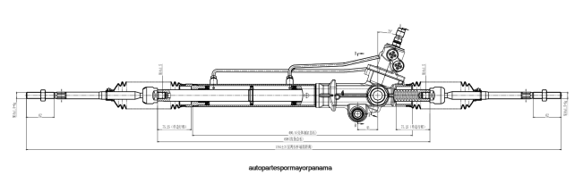 4R0L2468 TOYOTA cremallera de dirección asistida 44250-0b020 - Distribuidores De Repuestos De Motos En Panama