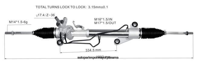 4R0L2473 TOYOTA cremallera de dirección asistida 44200-13021 44250-02170 - Repuestos De Autos Panama