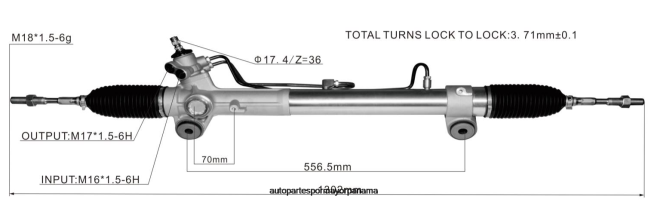 4R0L2486 TOYOTA cremallera de dirección asistida 44250-26610 - Repuestos De Motos Panama