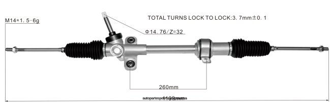 4R0L2498 TOYOTA cremallera de dirección asistida 45510-b4010 - Distribuidores De Repuestos De Motos En Panama