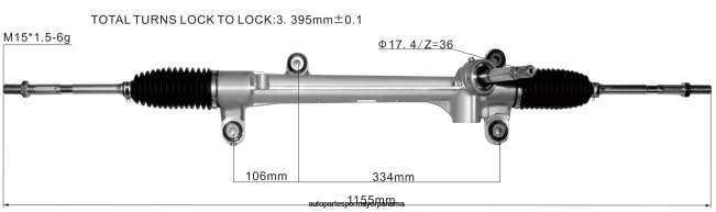 4R0L2510 TOYOTA cremallera de dirección asistida 45510-28122 - Distribuidora De Repuestos Para Motos Panama