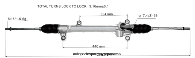 4R0L2514 TOYOTA cremallera de dirección asistida 45510-28220 - Autopartes Panama
