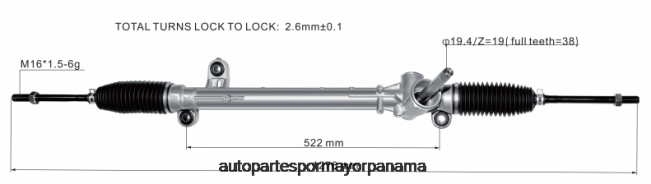 4R0L2664 FORD cremallera de dirección asistida jx6c-3a500-ad - Autopartes Panama