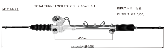 4R0L2672 FORD Cremallera de dirección asistida 3l8z-3504-darm yl8z-3504-kbrm - Mayorista Repuestos De Motos