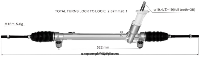 4R0L2674 FORD cremallera de dirección asistida lx6c3a500a1a lx6z-3504-ba - Autopartes Panama