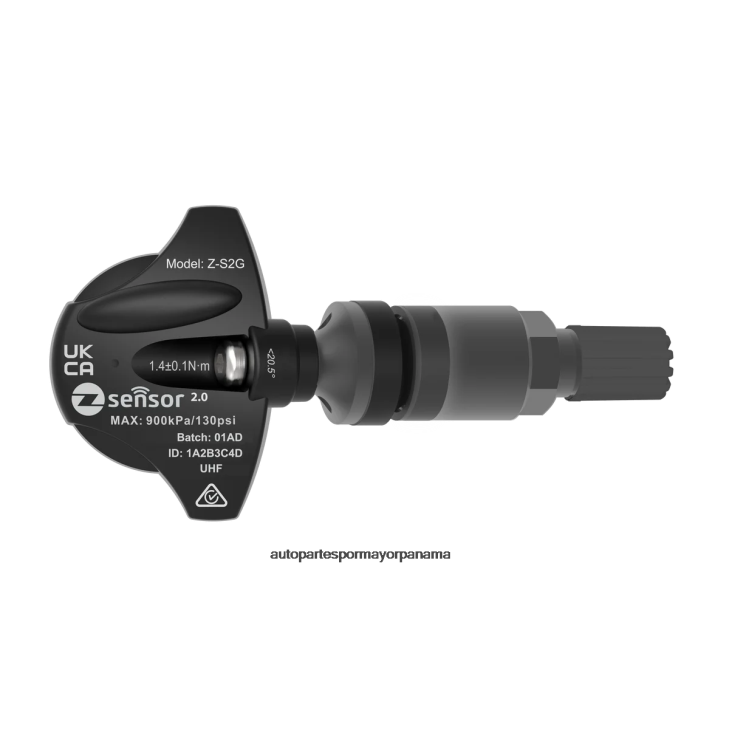 Holden oe sensor tpms de repuesto - oe p/n 95712232, 13598773 frecuencia 433 mhz - Repuestos De Autos Panama P86H1391 vástago de válvula de metal - gris oscuro